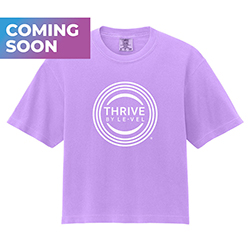 THRIVE Lavender Boxy Crop